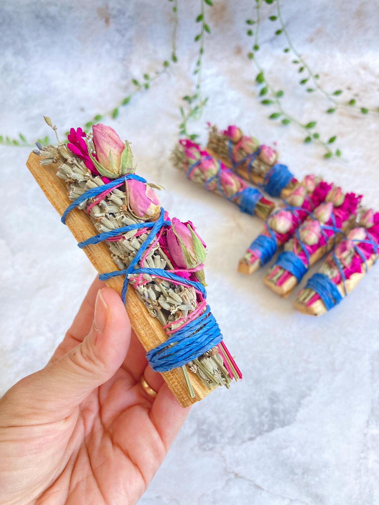 Lavanta ve Pembe Güllü Palo Santo