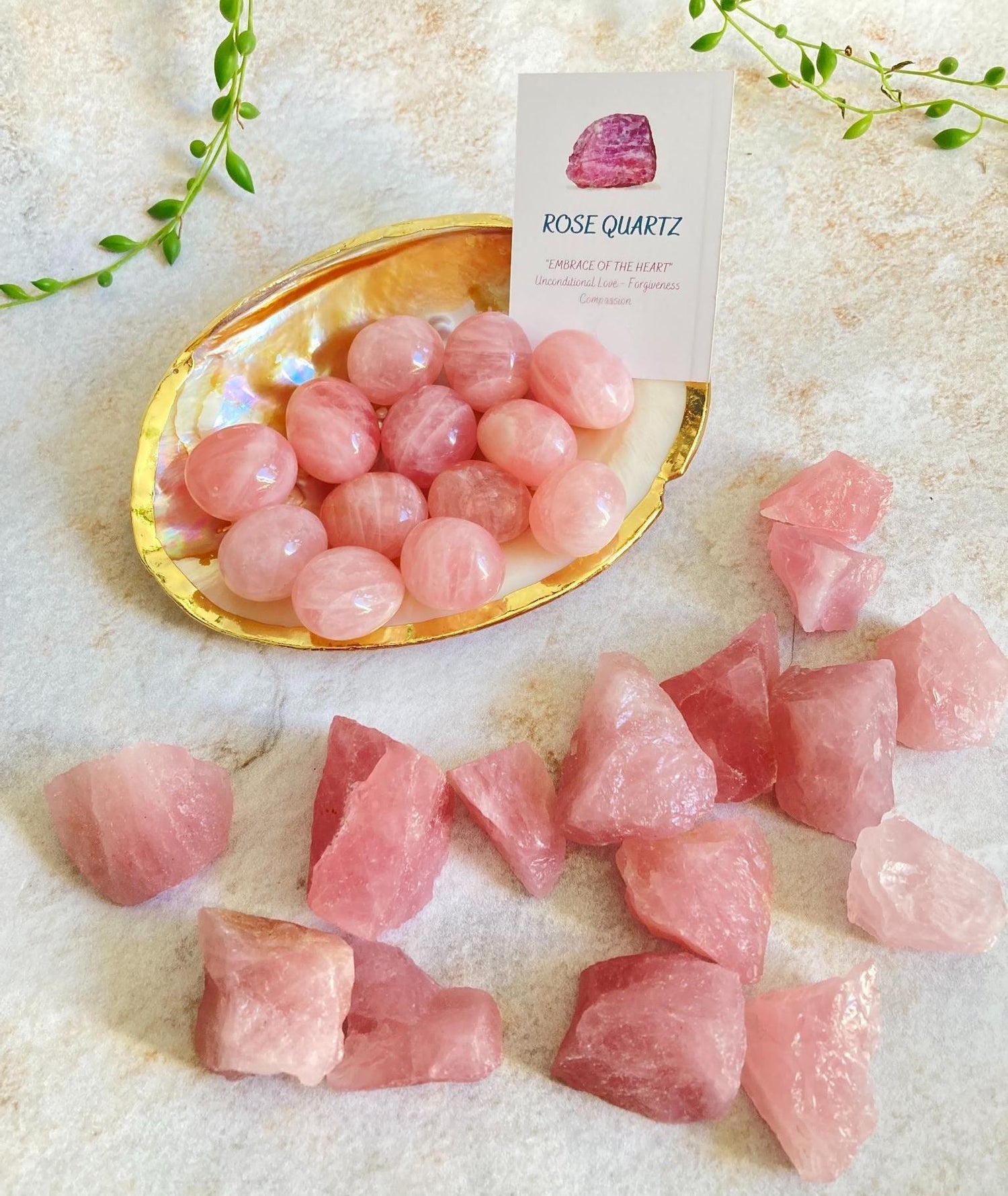 Pembe Kuvars Doğal Taş